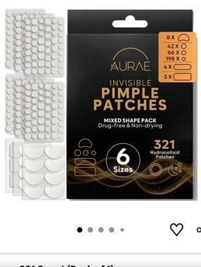 AURAE Large Pimple Patches for Face (321pcs)